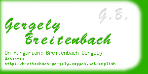 gergely breitenbach business card